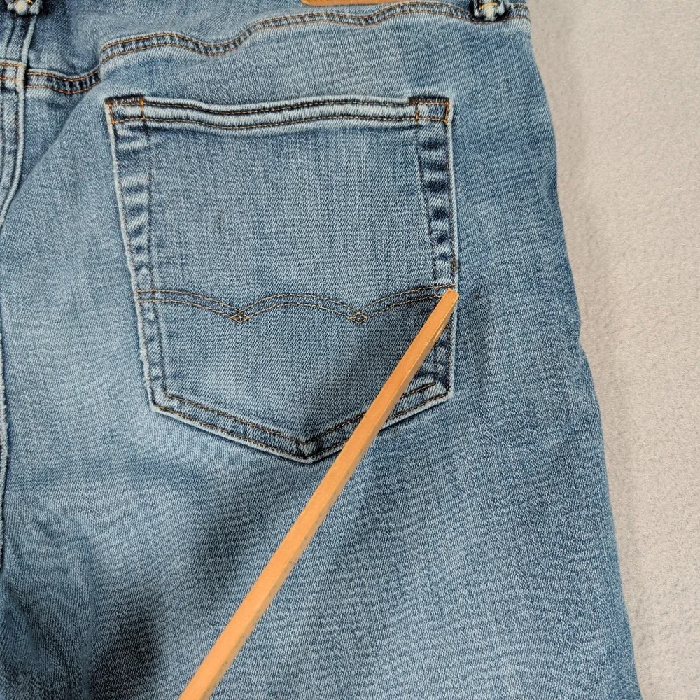 American Eagle Jeans Mens 36x34 Blue Athletic Straight Airflex Temp Tech Denim